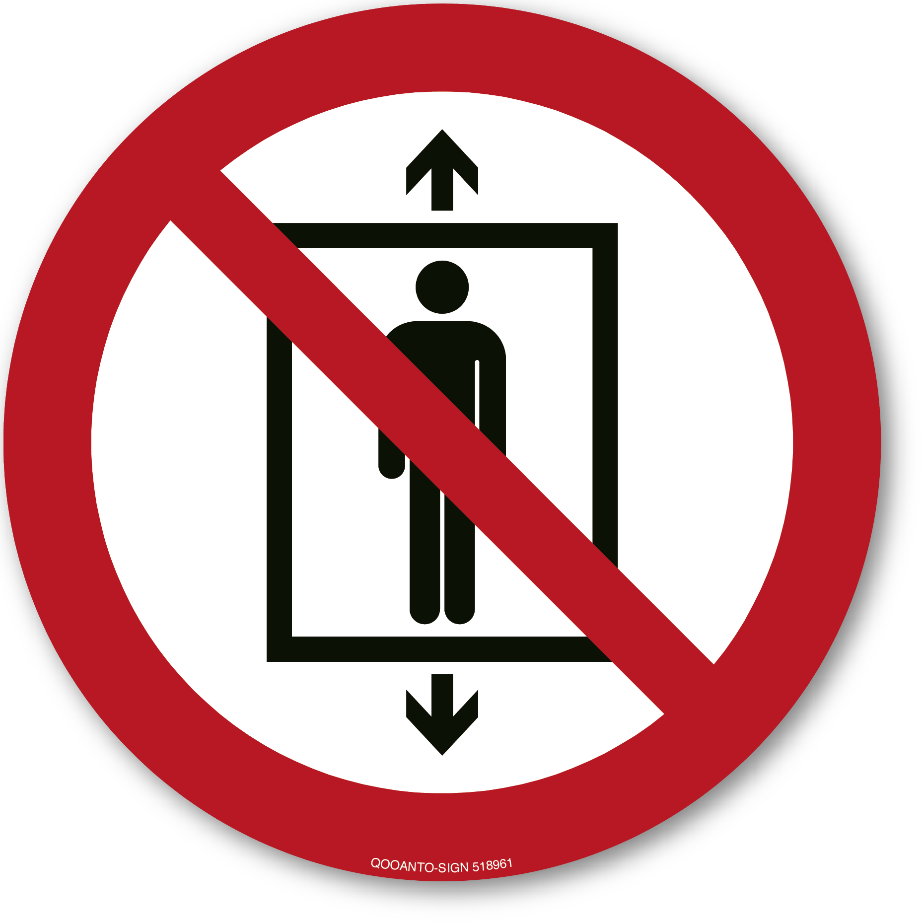 Personenbeförderung verboten, Schild oder Aufkleber