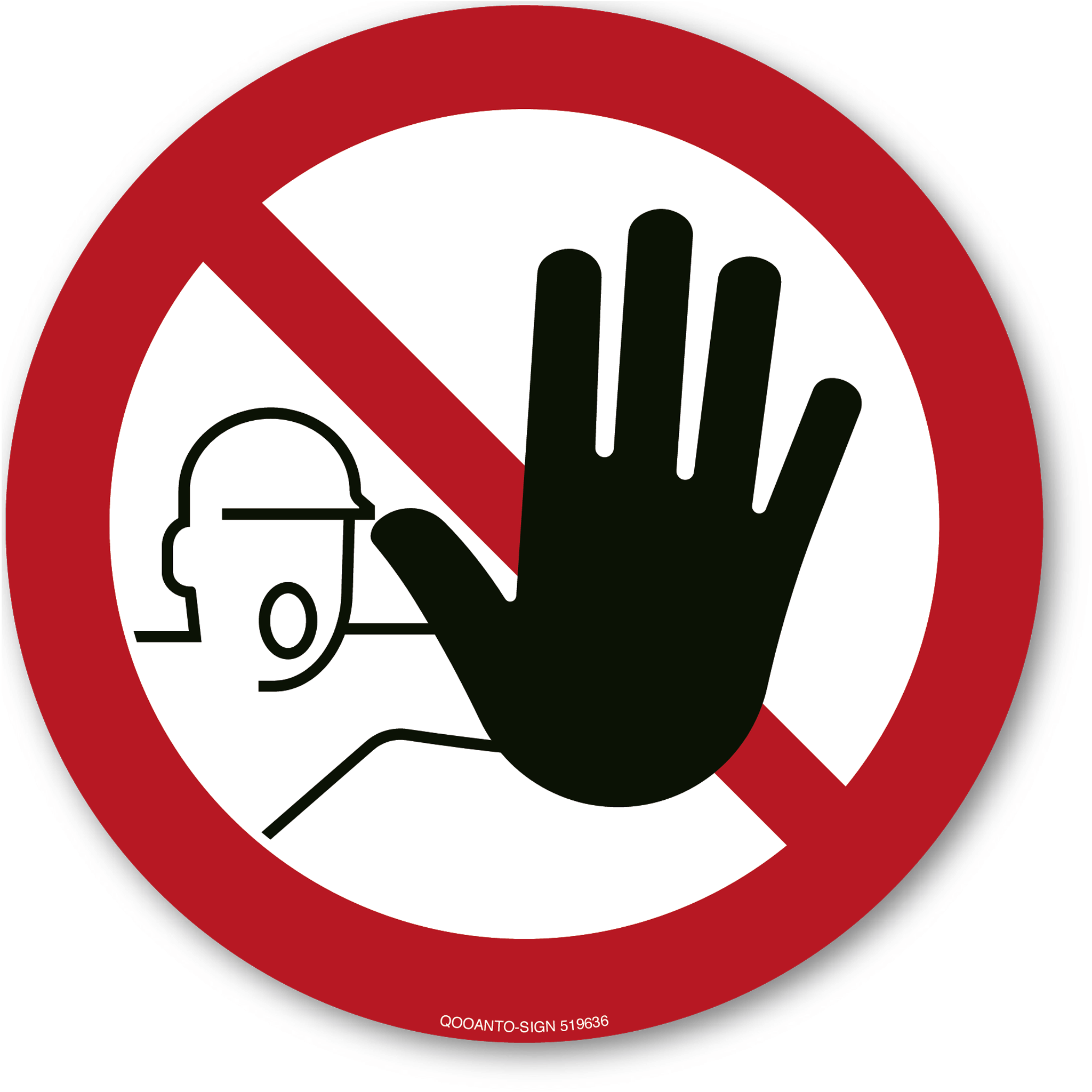 Zutritt für Unbefugte verboten, Schild oder Aufkleber