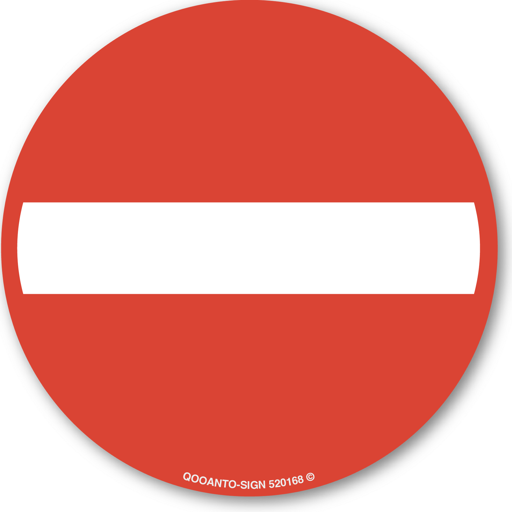 Einfahrt verboten, Schild oder Aufkleber