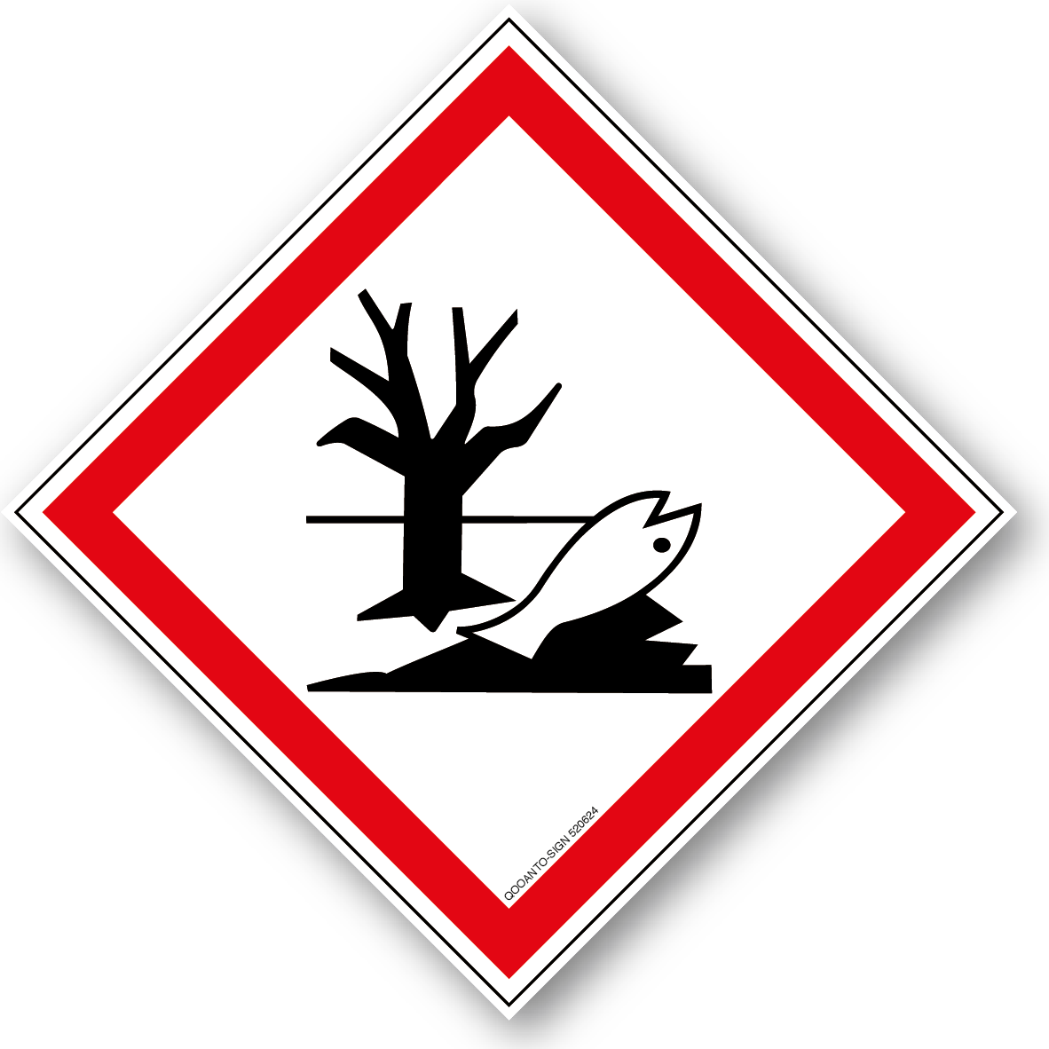 Umweltgefährlich, Schild oder Aufkleber