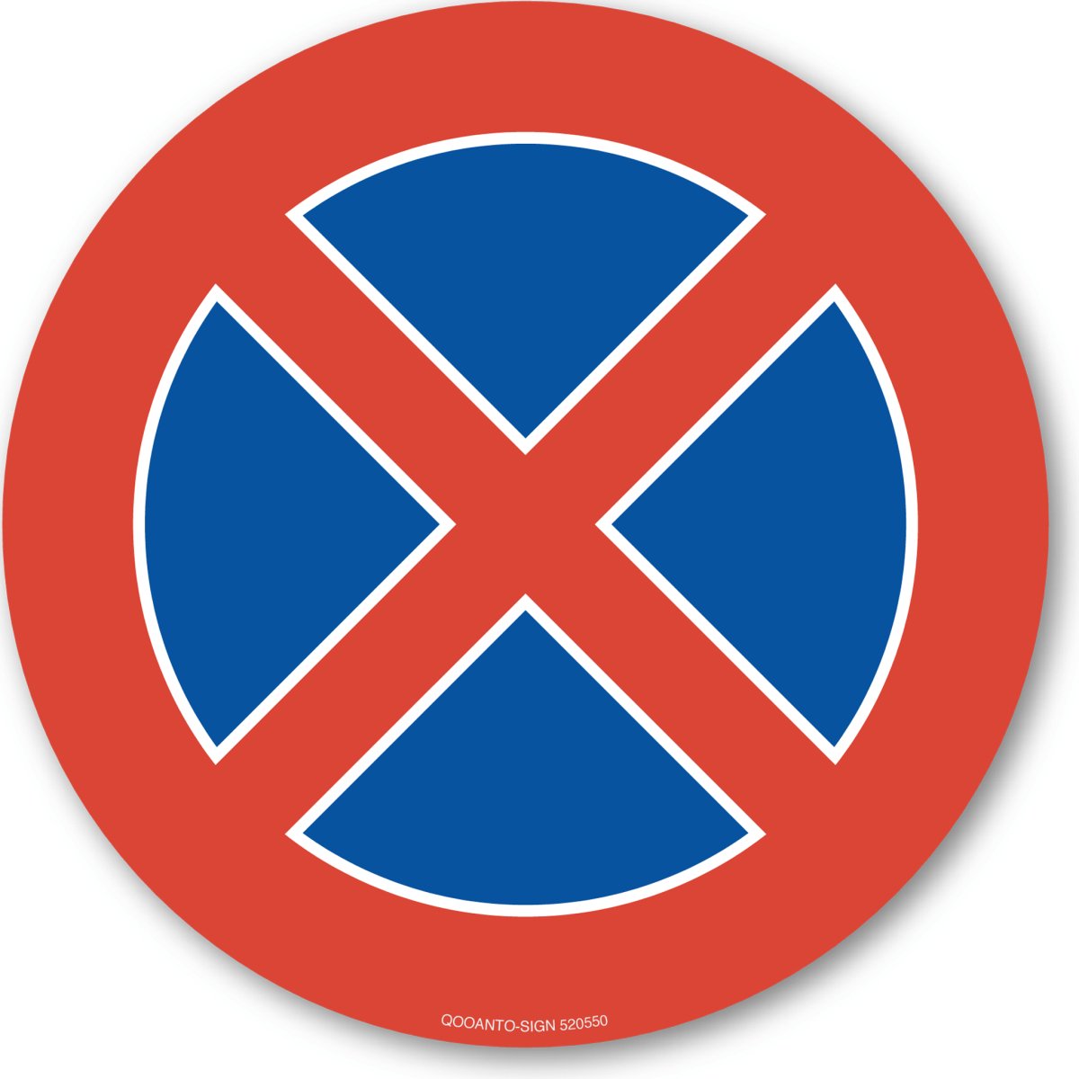 Halten Verboten Verkehrsschild oder Aufkleber aus Alu-Verbund oder Selbstklebefolie mit UV-Schutz - QOOANTO-SIGN