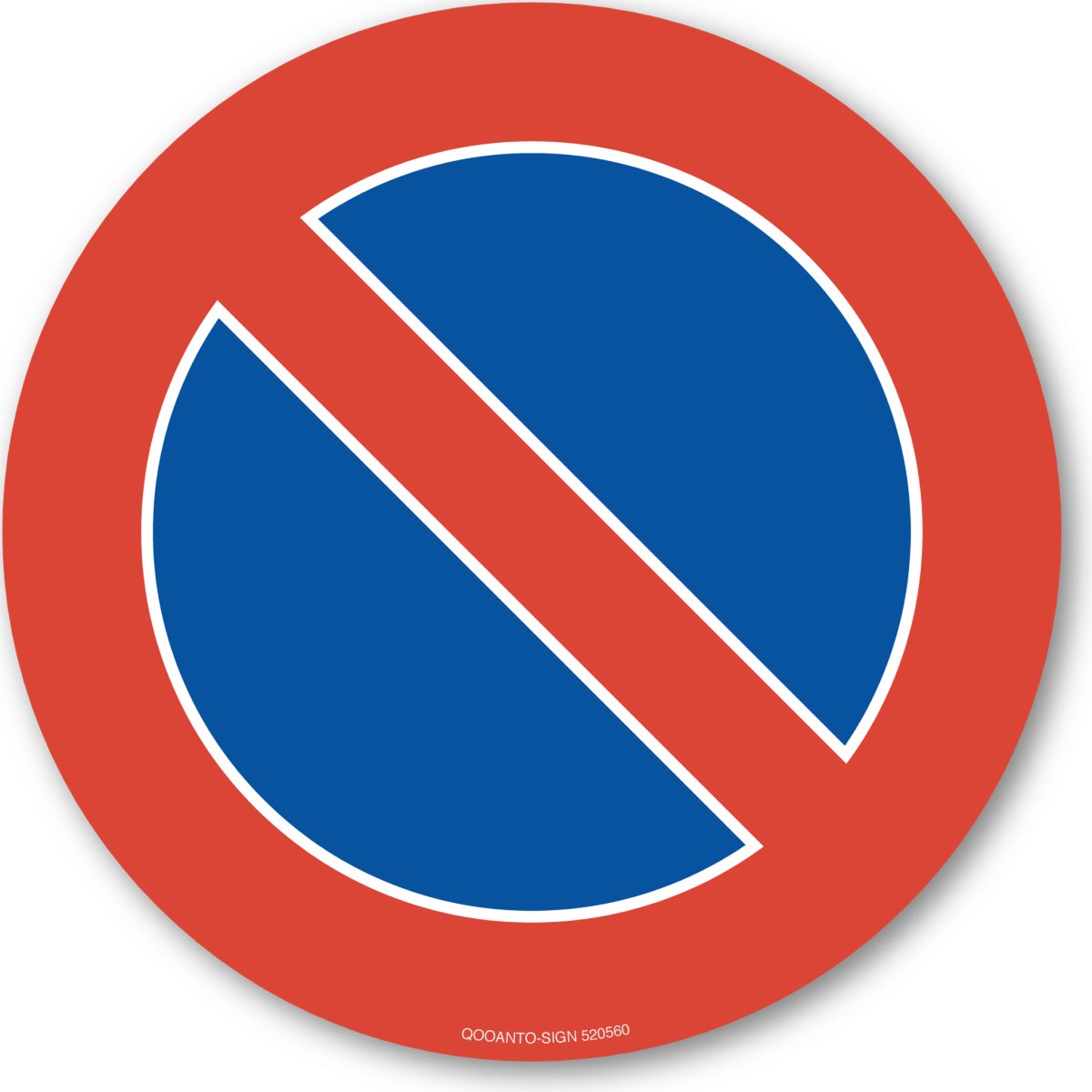 Parkieren Verboten Verkehrsschild oder Aufkleber aus Alu-Verbund oder Selbstklebefolie mit UV-Schutz - QOOANTO-SIGN