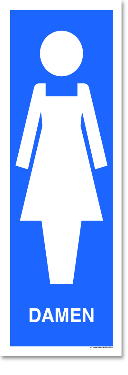 Damen Aufkleber, aus Selbstklebefolie, mit UV-Schutz - QOOANTO-SIGN